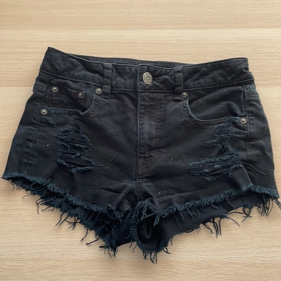 American Eagle // Black Jean Shorts - Picture 2 of 6